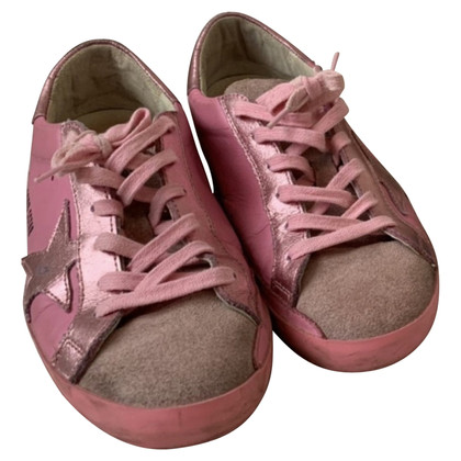 Golden Goose Sneakers aus Leder in Rosa / Pink