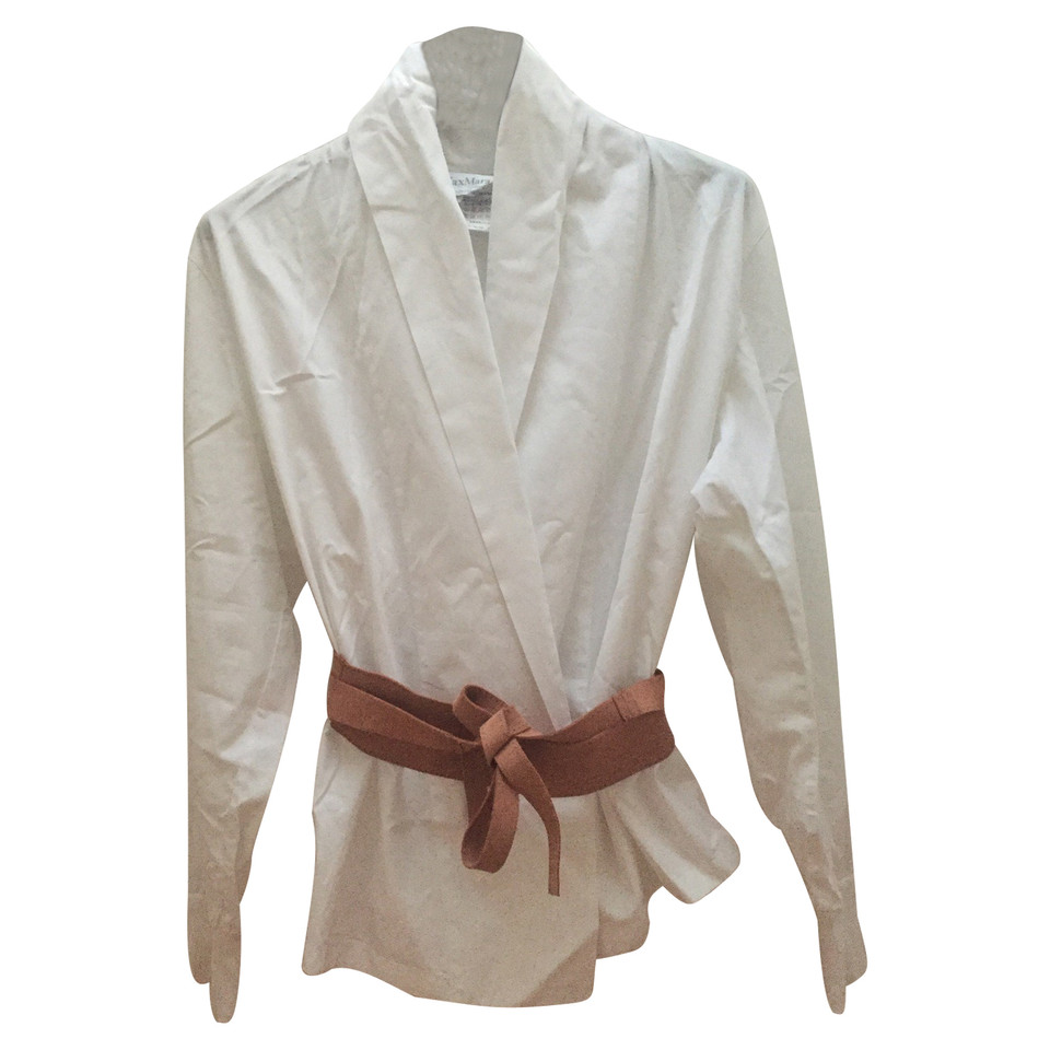 Max Mara Blouse en blanc