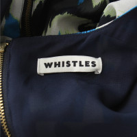 Whistles Robe en soie avec motif imprimé