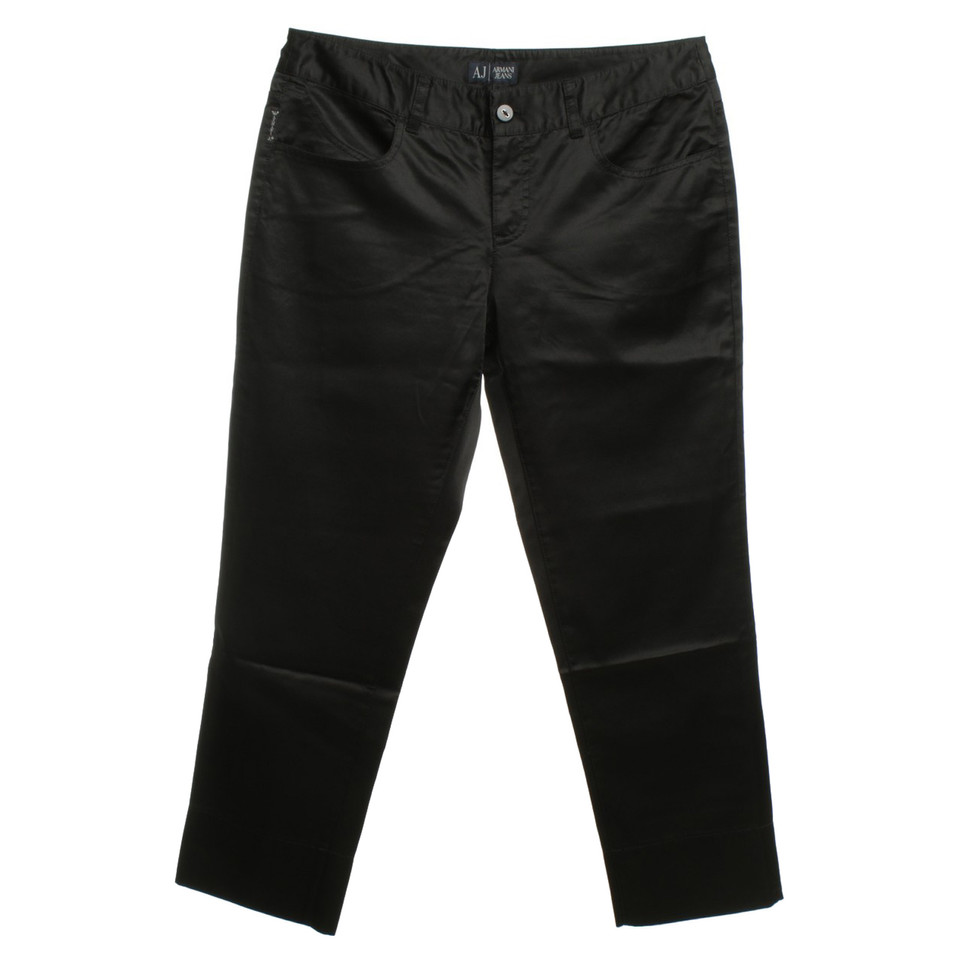 Armani Jeans pantaloni eleganti in nero