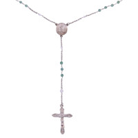 Dolce & Gabbana Collana color argento con pendente a croce