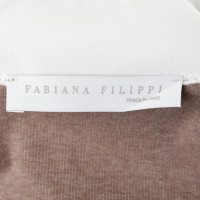 Fabiana Filippi Pullover mit weißem Besatz