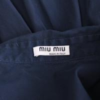 Miu Miu Oberteil aus Baumwolle in Blau