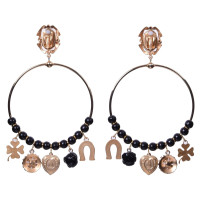 Dolce & Gabbana orecchini clip con pietre preziose