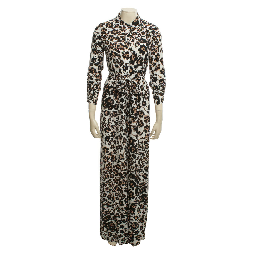 Diane Von Furstenberg Seidenkleid mit Animal-Print