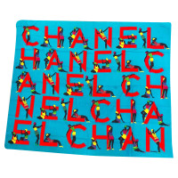 Chanel pareo Chanel in cotone azzurro fantasia