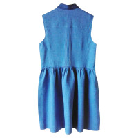 Comptoir Des Cotonniers Blaues Leinen Kleid