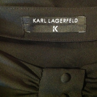 Karl Lagerfeld Seidenkleid in Schwarz 