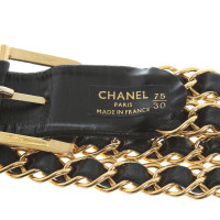 Chanel Leather belt with chain elements