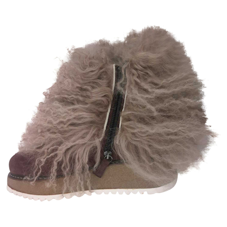 C’est La V.It Ankle boots Fur in Beige