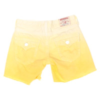 True Religion Shorts aus Baumwolle in Gelb