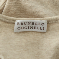 Brunello Cucinelli Canotta in beige / bianco