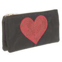 Moschino Love clutch with sequin embroidery