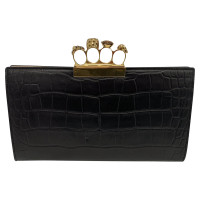Alexander McQueen Clutch Bag Leather in Black