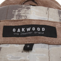 Oakwood Ledermantel in Beige