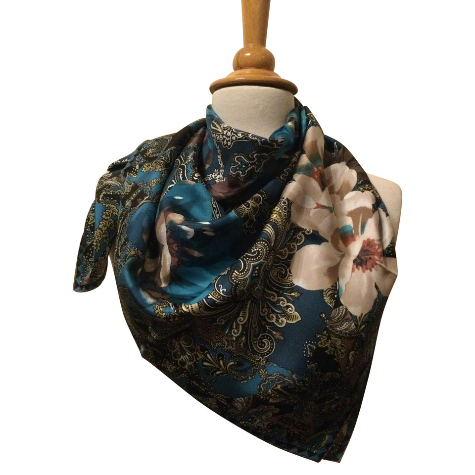 Kenzo Scarf/Shawl Silk in Turquoise