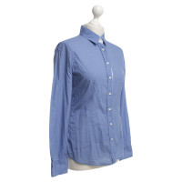 Van Laack Shirt blouse in blue / white