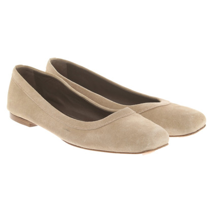 Unützer Slipper/Ballerinas aus Leder in Beige