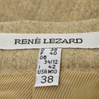 René Lezard Costume en jaune / beige