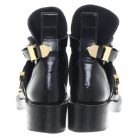 Balenciaga Boots Leather in Black