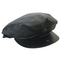 D&G Hat/Cap Leather in Black