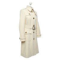 Burberry Giacca/Cappotto in Lana in Crema