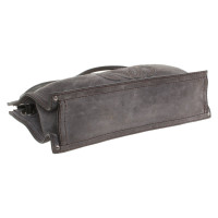 Loewe Handtasche aus Wildleder in Grau