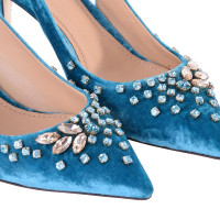 Dolce & Gabbana Slingbacks met kristallen Blue BELLUCCI