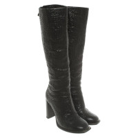 Vic Matie Bottes en Cuir en Noir