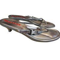Prada Thong sandals in silver