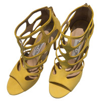 Jimmy Choo Sandals Suede in Yellow