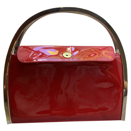 a.testoni Handbag Patent leather in Red