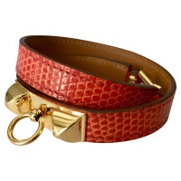 Hermès Rivale Double Tour Leather in Red