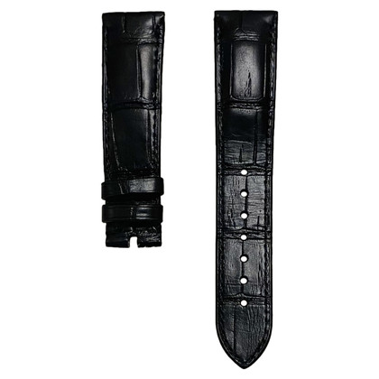 Omega Armreif/Armband aus Leder in Schwarz