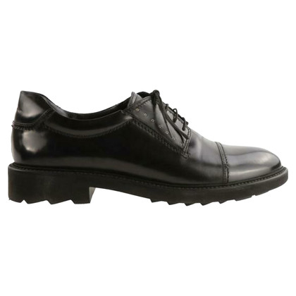 Salvatore Ferragamo Lace-up shoes Leather in Black
