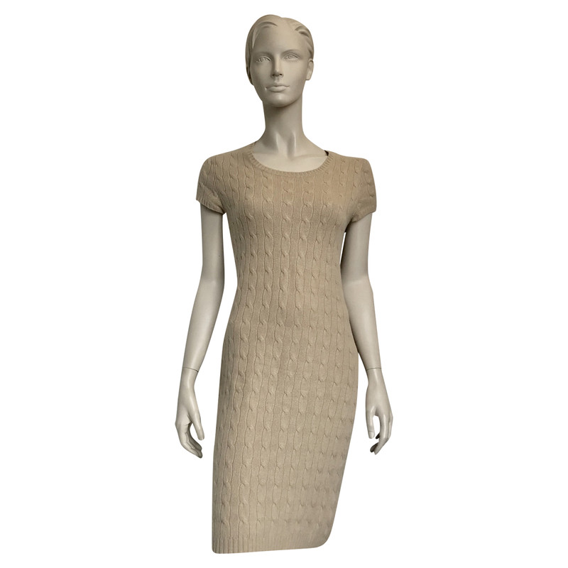 ralph lauren beige dress