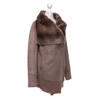 Pinko Faux fur jacket in light brown