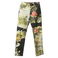 Roberto Cavalli Jeans with roses print