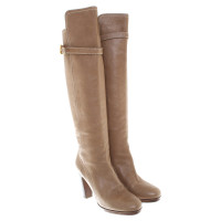 Chloé Leather boots in beige