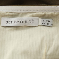 See By Chloé Robe bustier en olive