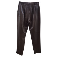 Ermanno Scervino Trousers Leather in Brown