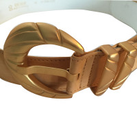 Escada Leather belt with buckle