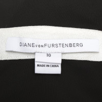 Diane Von Furstenberg Robe "Valena" en noir et blanc