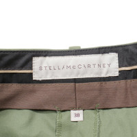 Stella McCartney Paire de Pantalon en Coton en Vert