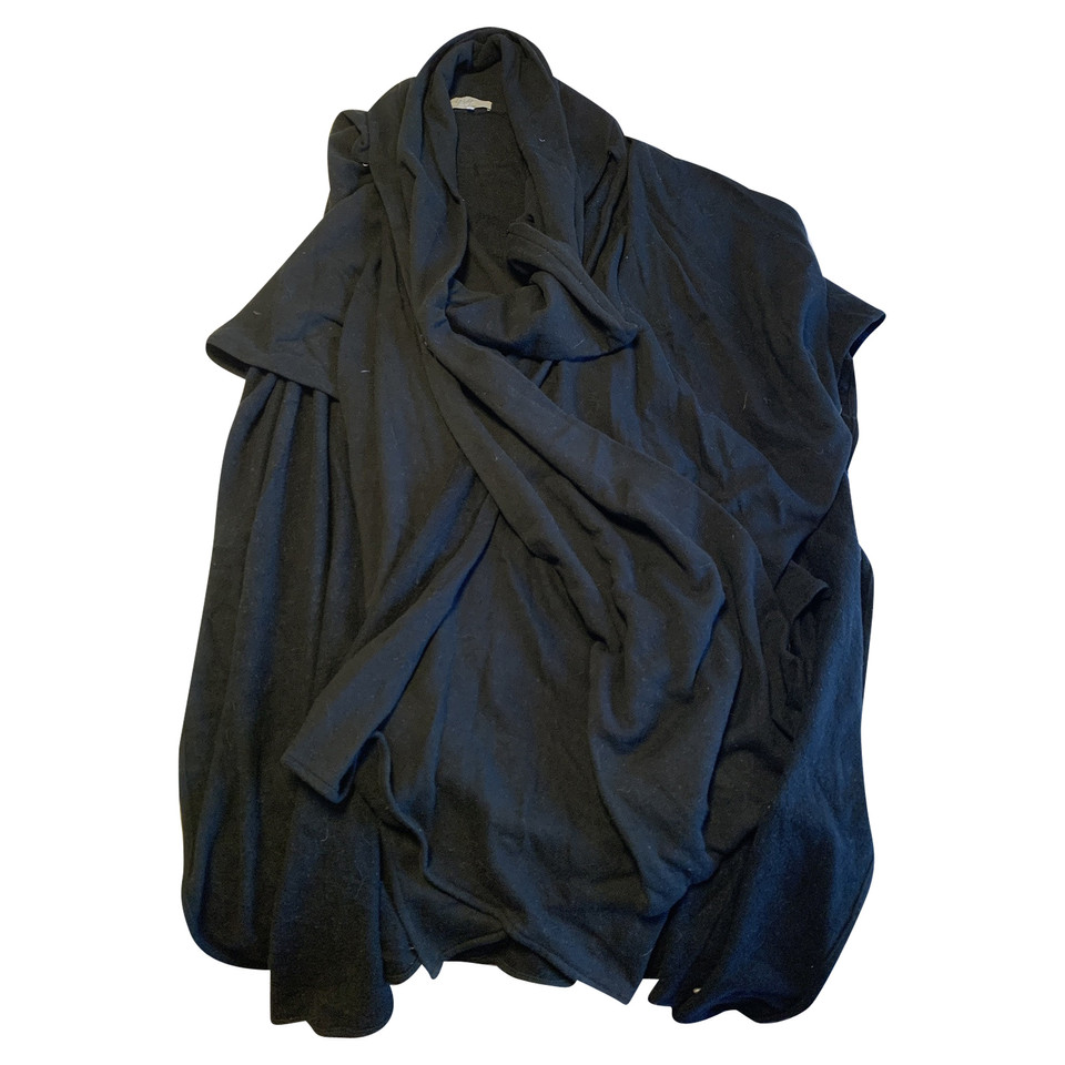 Yohji Yamamoto Veste/Manteau en Coton en Noir