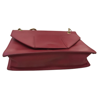 Yves Saint Laurent Shoulder bag Leather in Fuchsia