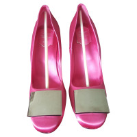 Roger Vivier Sandalen Leer in Fuchsia