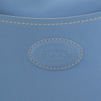 Tod's sac à main bleu clair en cuir