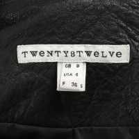 Twenty8 Twelve Veste en cuir noire