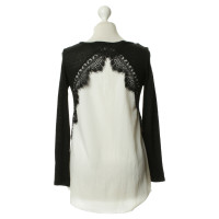 Sandro Sweater with lace trim